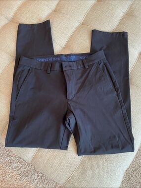 Vineyard Vines Men's Black Stretch Chino Pants